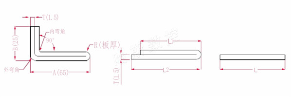 双层折弯展开图例